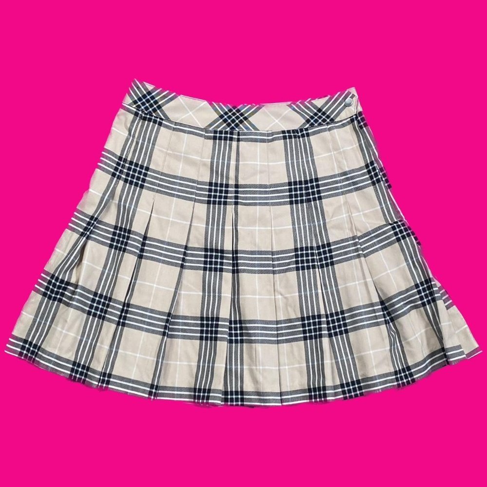 plaid mini schoolgirl skirt womens size 6 NWT